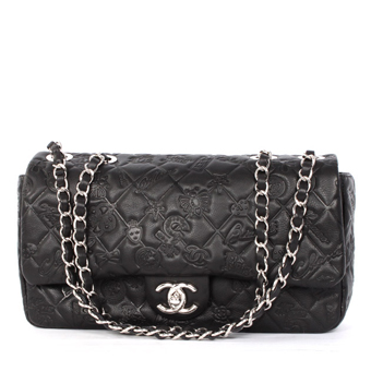 CHANEL シャネル バッグ コピー ショルダーバッグ A49748 クルーズライン シンボルチャーム アイコン チェーン カーフレザー ブラック＆シルバー